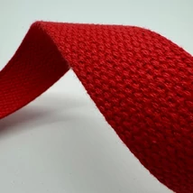 Heveder 3 cm-es pamut - piros