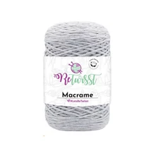 Makraméfonal világosszürke