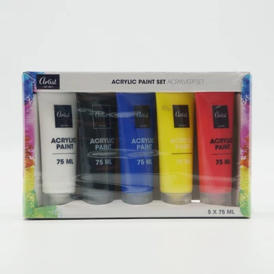 Artist hobbi akrilfesték készlet 5x75 ml
