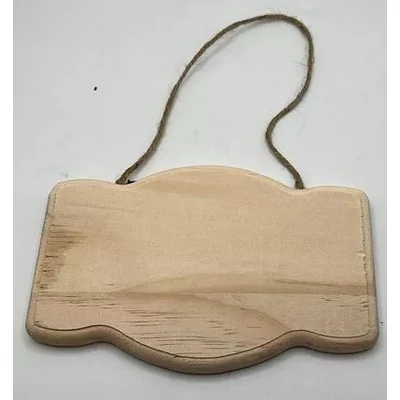 Fa tábla akasztóval alul-felül ívelt 10cm x 14cm