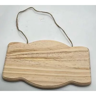 Fa tábla akasztóval alul-felül ívelt 19,5cm x 12cm