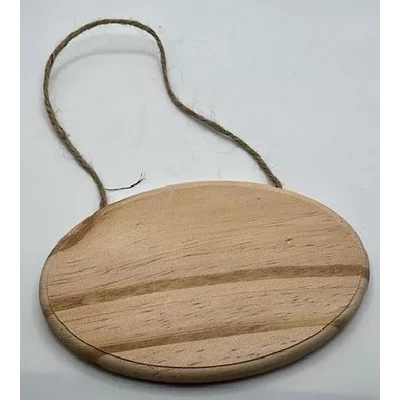 Fa tábla akasztóval kerek 14,5 x 9,5 cm