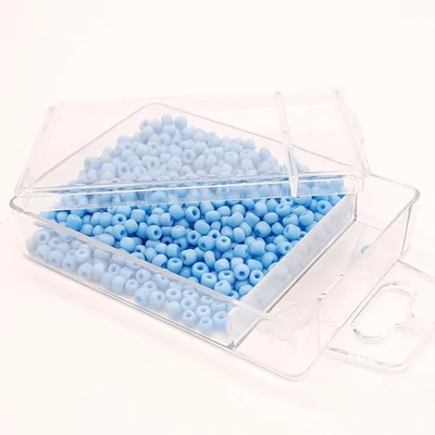 Kásagyöngy damillal 2 mm 30 g telt világoskék