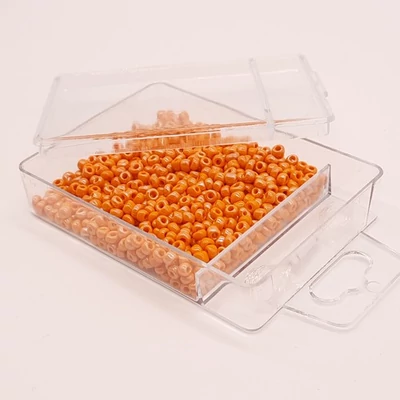 Kásagyöngy damillal 2 mm 30 g fényes narancssárga