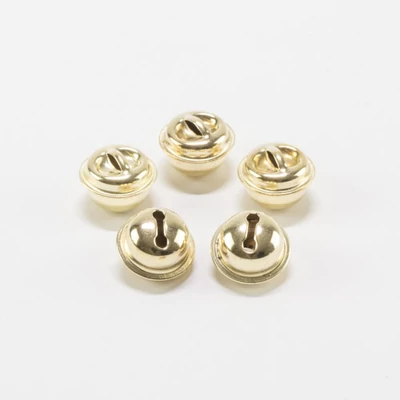 Csengettyű süllyesztett füles 13 mm fényes arany 5 db