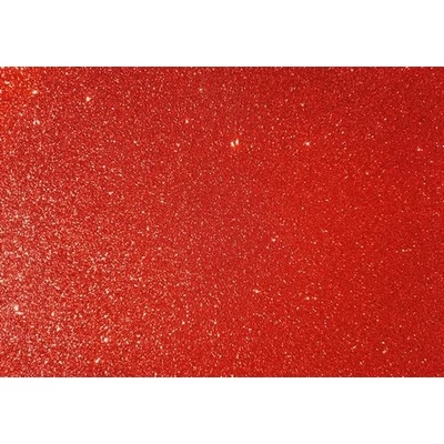 csillámos dekorgumi 2 mm A4 piros
