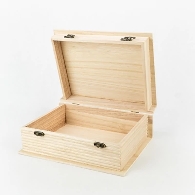 Fa doboz könyv formájú 23,5×18×8,5 cm 
