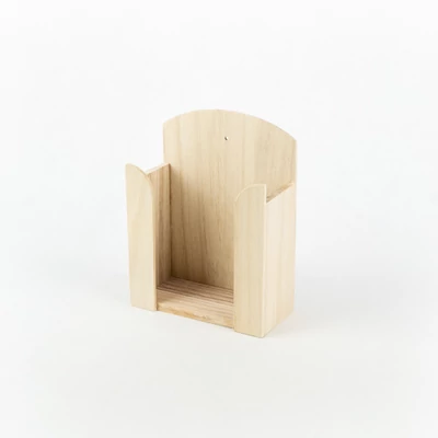 Fa papírzsebkendő tartó kicsi 13×17×6 cm 