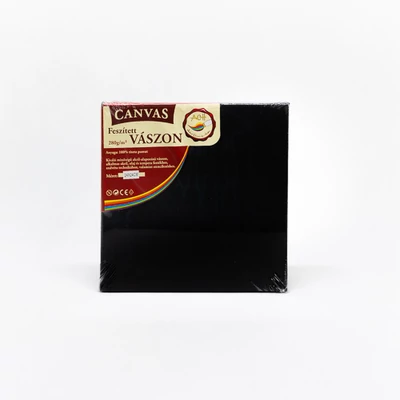 Feszített vászon hobbi 24×24 cm fekete