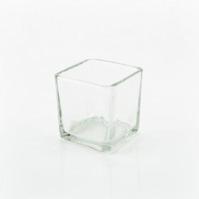 Mécsestartó üveg kocka 5 cm