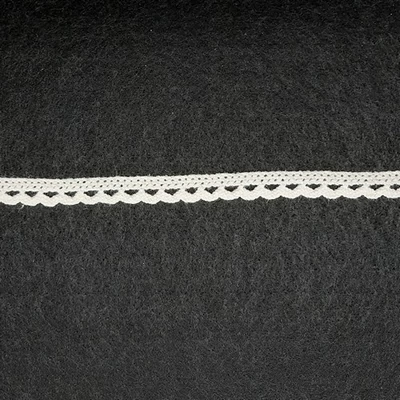 Pamut csipke  10 mm bézs