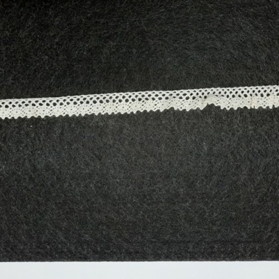 Pamut csipke egy oldalán gumis 15 mm bézs