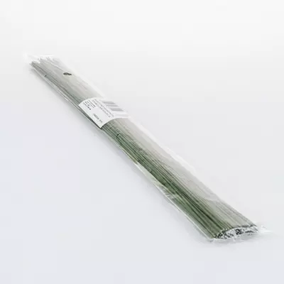 Virágkötő drót zöld bevonattal 100 szál 35 cm-es közepes