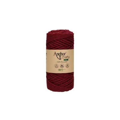 Anchor Crafty Fine makraméfonal burgundi