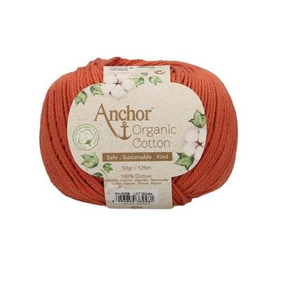 Anchor Organic Cotton fonal terrakotta