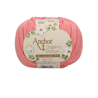Anchor Organic Cotton fonal flamingó