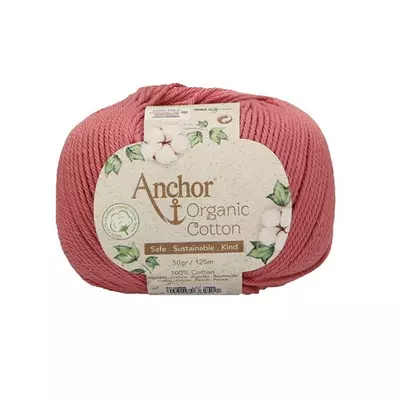 Anchor Organic Cotton fonal vintage rózsaszín