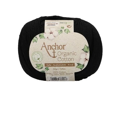 Anchor Organic Cotton fonal fekete