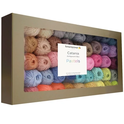 Catania amigurumi box pasztell 50 szín