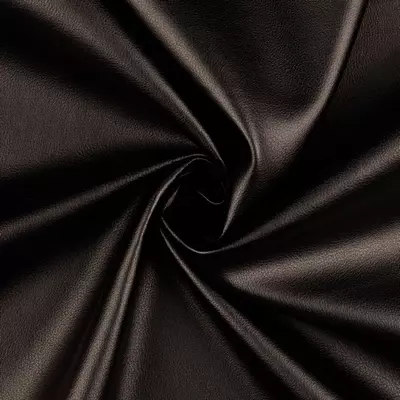 Varrható műbőr fekete matt