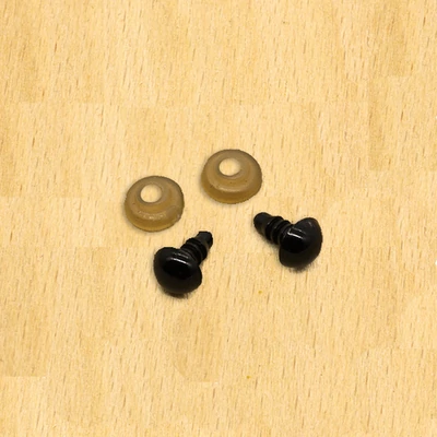 Biztonsági szem fekete  9 mm