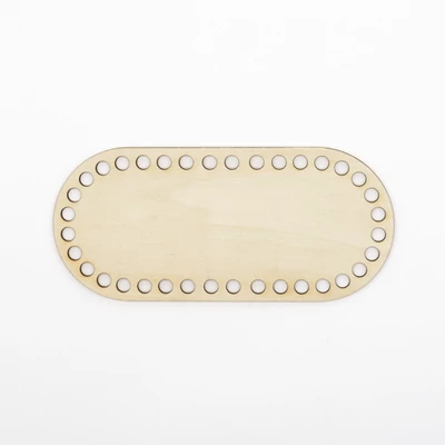 Fa horgolható alap íves téglalap 20×9 cm