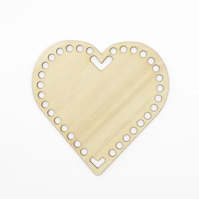 Fa horgolható alap szív 16×16 cm