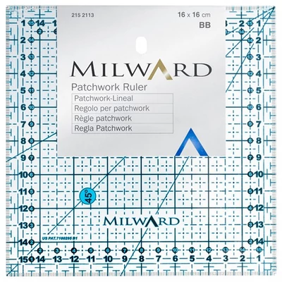 Milward vonalzó 16×16 cm