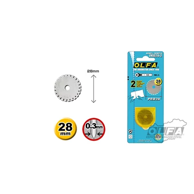 Olfa dekor perforáló körpenge 28 mm 2 db
