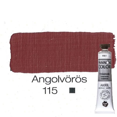Pannoncolor akrilfesték angolvörös 115 22 ml