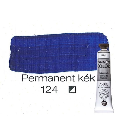 Pannoncolor akrilfesték permanentkék 124 22 ml