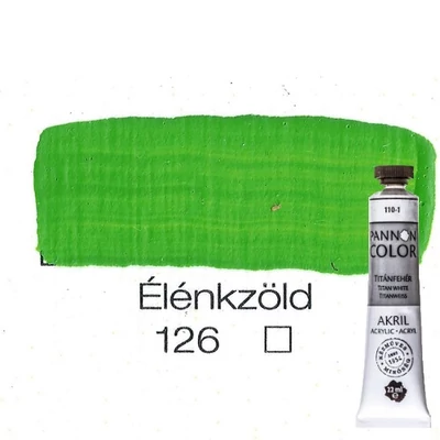 Pannoncolor akrilfesték élénkzöld 126 22 ml