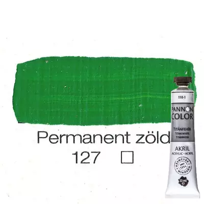 Pannoncolor akrilfesték permanentzöld 127 22 ml