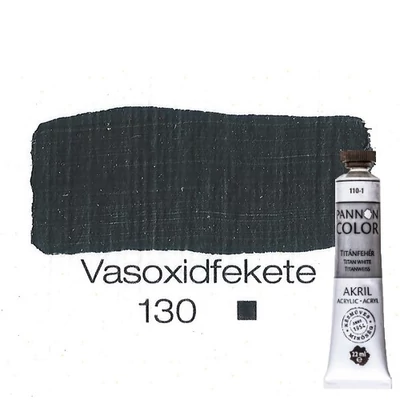 Pannoncolor akrilfesték vasoxid fekete 130 22 ml