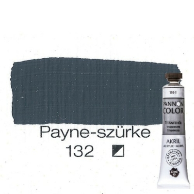 Pannoncolor akrilfesték Payne-szürke 132 22 ml
