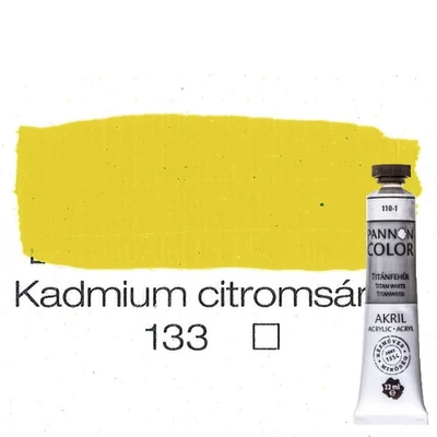 Pannoncolor akrilfesték kadmiumcitrom 133 22 ml