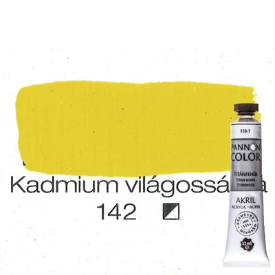 Pannoncolor akrilfesték permanent világossárga 142 22 ml