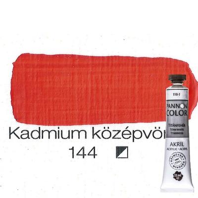Pannoncolor akrilfesték kadmium középvörös 144 22 ml