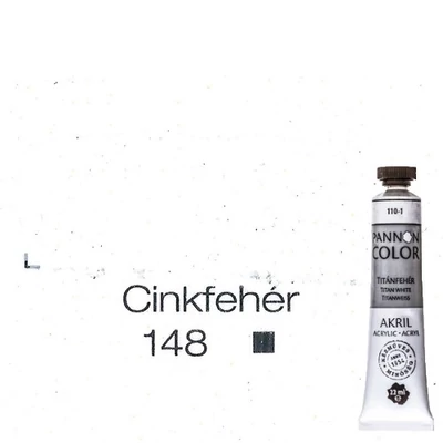 Pannoncolor akrilfesték cinkfehér 148 22 ml