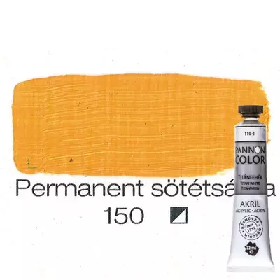 Pannoncolor akrilfesték permanent sötétsárga 150 22 ml
