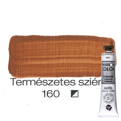 Pannoncolor akrilfesték természetes sziéna 160 22 ml