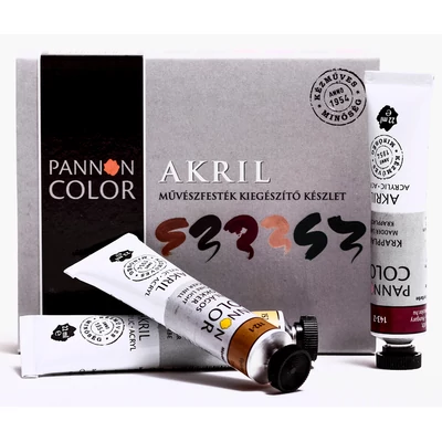 Pannoncolor akrilfesték művész kiegészítő készlet 6×22 ml