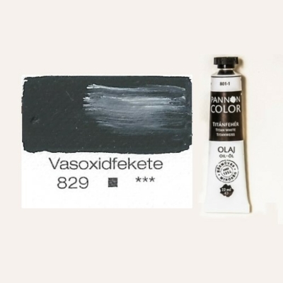 Pannoncolor olajfesték vasoxid fekete 829 22 ml