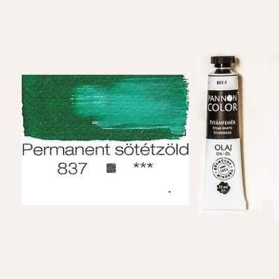 Pannoncolor olajfesték permanent sötétzöld 837 22 ml