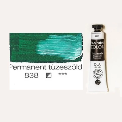 Pannoncolor olajfesték permanent türkizzöld 838 22 ml