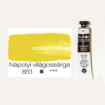 Pannoncolor olajfesték nápolyi világossárga 851 22 ml