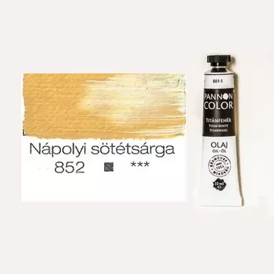 Pannoncolor olajfesték nápolyi sötétsárga 852 22 ml