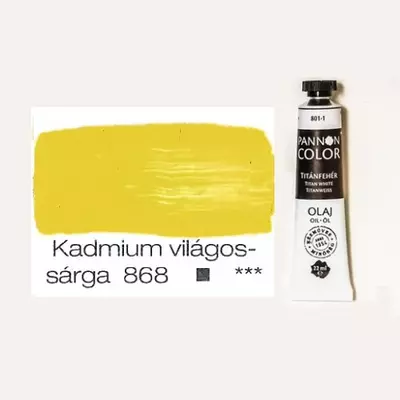 Pannoncolor olajfesték kadmiumvilágossárga 868 22 ml