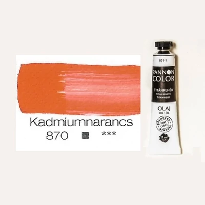 Pannoncolor olajfesték kadmiumnarancs 870 22 ml