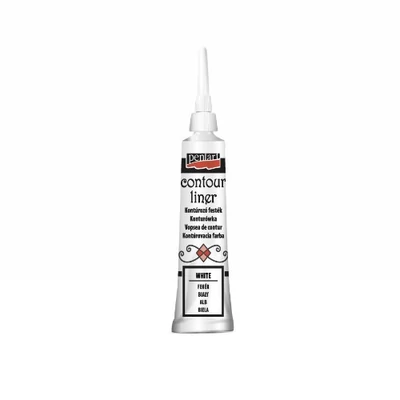 Pentart kontúrozó festék univerzális fehér 20 ml